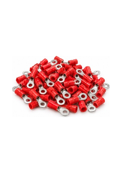Powermaster Pm-39070 0,5-1,5mm2 Kesit 20x6x7mm Soket Kırmızı İzoleli Kablo Pabucu 100'lü Paket