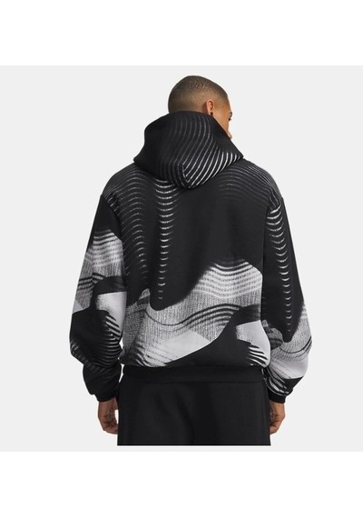 Under Armour Ua Icon Fleece Printed Hd Erkek Sweatshirt 6016615-008 Siyah