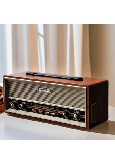 Lexroo Midi Boy Retro Radyo Bluetooth Destekli Taşınabilir Radyo - Kahverengi