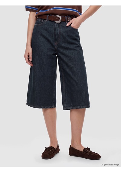 Lcw Jeans İndigo Beli Kemerli Kadın Jean Pantolon