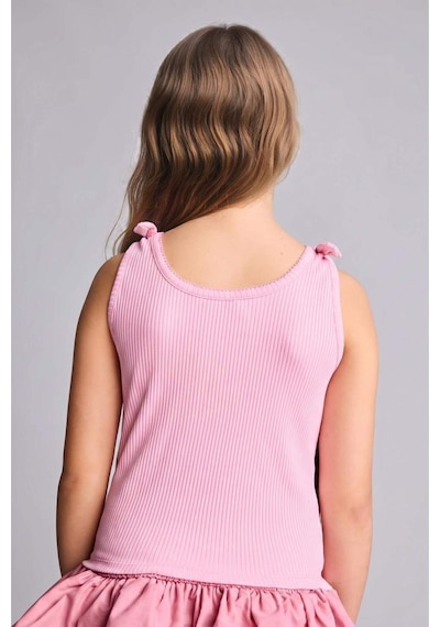 Defacto Bisiklet Yaka Desenli Atlet Kız Çocuk H7257a826hspn666 Pembe-pn666
