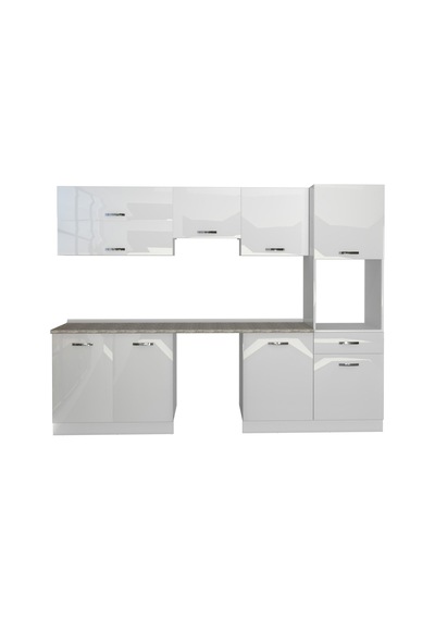 Decoraktiv Elite 280y Ankastre Boy Dolaplı Mdf Hazır Mutfak Dolabı - Tezgah Dahil - Parlak Beyaz Decoraktiv Elite 280y Ankastre Boy Dolaplı Mdf Hazır Mutfak Dolabı - Tezgah Dahil - Parlak Beyaz