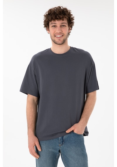 U.S. Polo Assn. Erkek Oversize Fit Bisiklet Yaka Antrasit Tişört 50305859-VR006 U.S. Polo Assn. Erkek Oversize Fit Bisiklet Yaka Antrasit Tişört 50305859-VR006