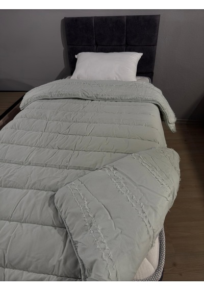 Clasy Saten %100 Pamuk Saten Tek Kişilik Yorgan Avola V2 Adaçayı