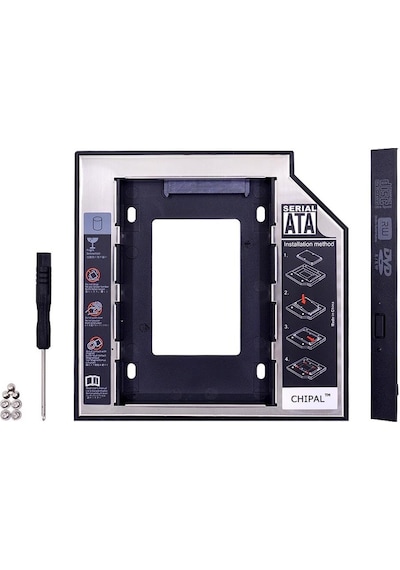 Alfais 4717 12.7mm Sata Hdd Harddisk Caddy Kızak Kutu Laptop Ssd Notebook Ikinci Hdd Takma