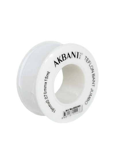 Akbant 505305 Jumbo Geniş Teflon Bant 19mm X 0 076mm X 15mt