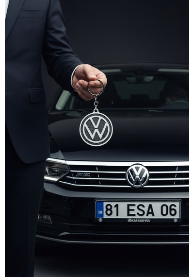 Volkswagen Logo Anahtarlık 3d Baskı Vw Uyumlu Şık Araç Anahtarlığı