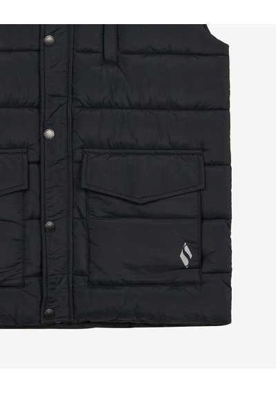 Skechers M Puffer Vest Erkek Siyah S2620193-3817
