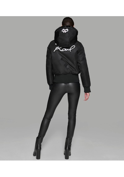 Karl Lagerfeld Kadın Mont Lwomp839-blk Siyah