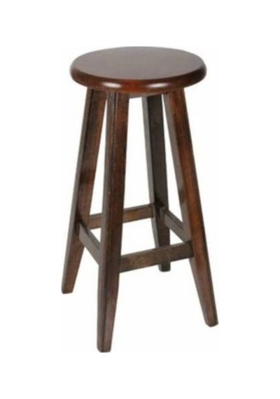 Ceviz Ahşap Bar Taburesi 60 CM