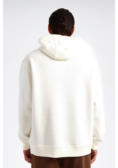 Reebok Sweatshirt Erkek Ekru Navarre Hoodıe Bej