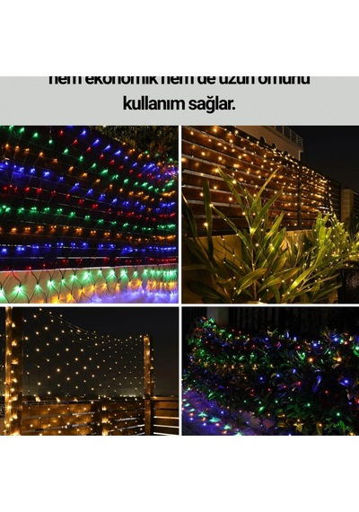 8 Modlu Renkli Led Işık Zinciri Festival Ve Özel Gün Dekorasyonu Diğer
