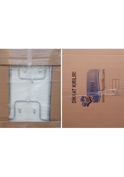 Depolife Portatif Bilgisayar Piknik Balkon Masası Katlanır Ayak 60X80 Cm Beyaz