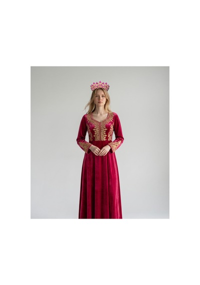 Golden Night Crown-gelin,kına,nişan,söz,after,bride,party Taç Fuşya - 889679471 Fuşya