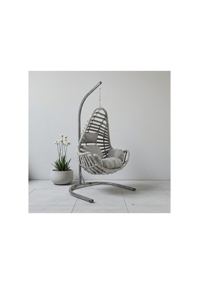 Seferihisar Tek Kişilik Rattan Salıncak 135 135 Gri Seferihisar Tek Kişilik Rattan Salıncak 135 135 Gri