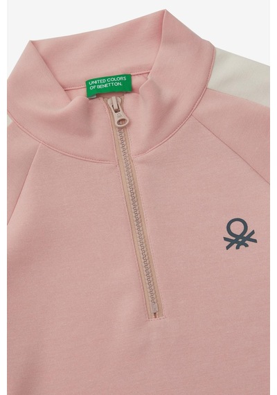 United Colors Of Benetton Kız Çocuk Sweatshirt Bnt-g20868 Pembe