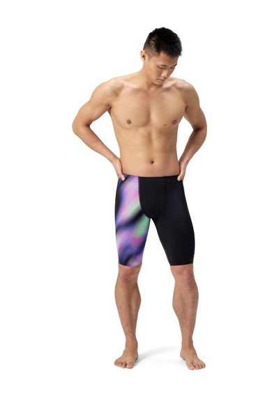 Speedo Ml One Leg Printed Jammer Erkek Yüzücü Mayosu Siyah