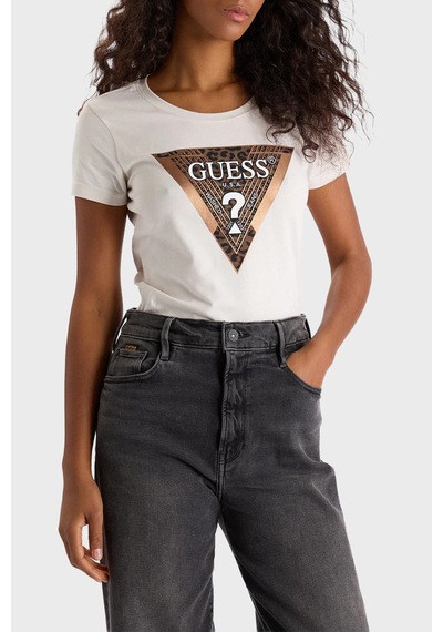 Guess Bayan T Shirt W5bı28j1314g012 Ekru Ekru