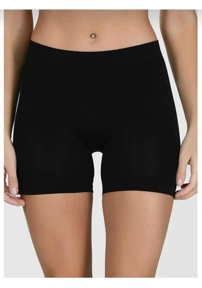 3 Adet Elite Life Bayan Dikişsiz Short Boxer 829 Siyah