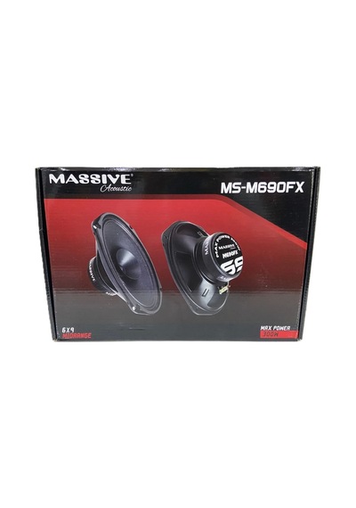 Massive Oval Midrange Hoparlör - Massive Ms-m690fx 300w 120rms - Massive Kayık Midrange Kolon