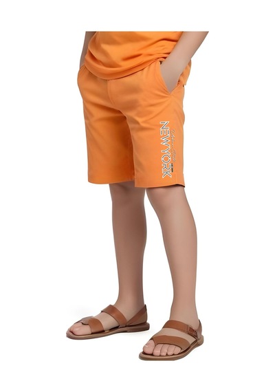 Enjoy Your Baskılı Erkek Çocuk Kapri Ve Tişört Alt-üst Takım Mavi