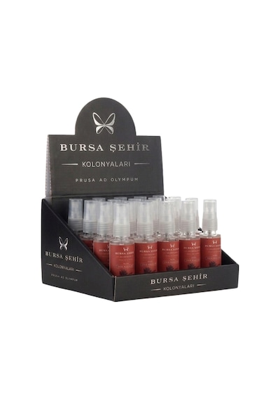 Bursa Şehir Kolonyaları, 20'li İznik Bahçeleri Kolonyası, Mini Set, Sprey Başlıklı