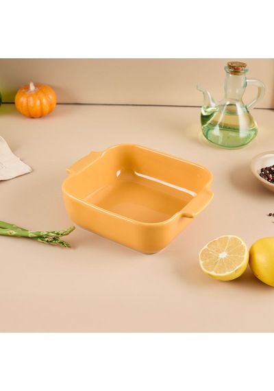 Aryıldız Elissa Kare Fırın Kabı Sarı 21 Cm Çok Renkli