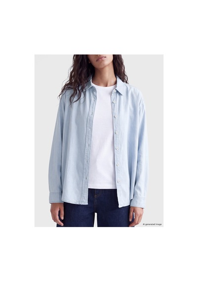 LC Waikiki Alıta Cıty Farkıyla Xsıde Mavi Denim Düz Oversize Kadın Jean Gömlek Mavi - 939989164 Mavi LC Waikiki Alıta Cıty Farkıyla Xsıde Mavi Denim Düz Oversize Kadın Jean Gömlek Mavi - 939989164 Mavi