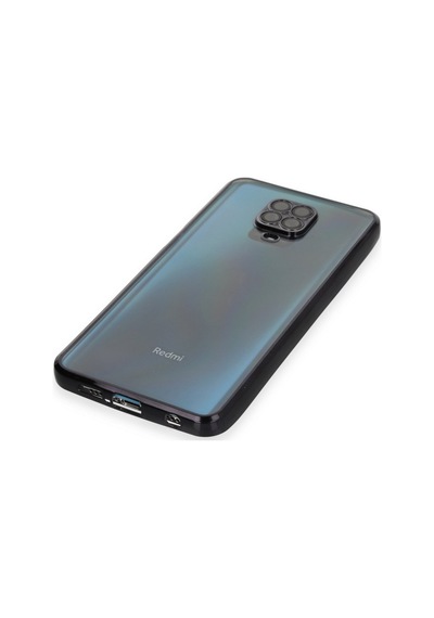 Xiaomi Redmi Note 9 Pro Uyumlu Kılıf Lensli Silikon - Siyah