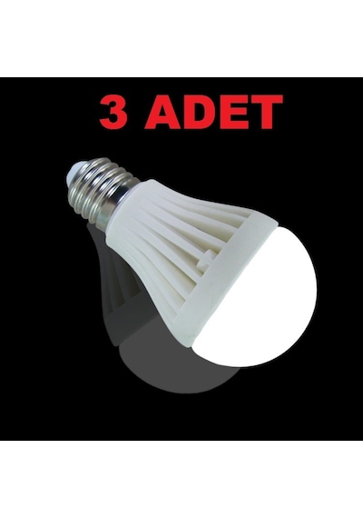 7W Enerji Tasarruflu Led Ampul 3  Adet