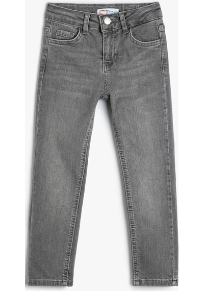 Koton Rahat Bol Kesim Kot Pantolon- Regular Jean Gri 4skb40017td 4SKB40017TDGRY Gri