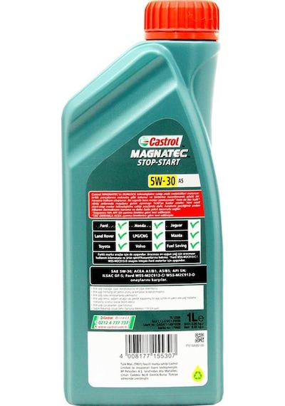 Castrol Magnatec Stop-Start 5W-30 A5 Motor Yağı 4 x 1 L