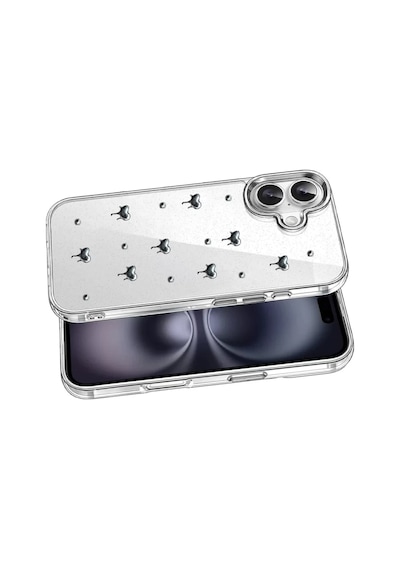 Newface Apple İphone 17 Fiyonk Desenli Kapak - Desen 1 Şeffaf