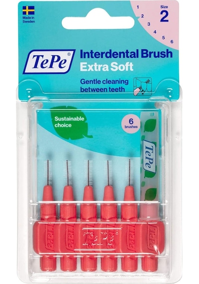 Tepe Blister X-soft 0.5 Mm - Kırmızı Diş Arayüz Fırçası 1x 6 Adet