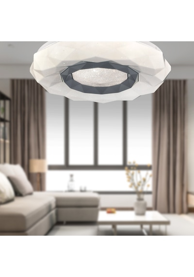 Paris Tekli Beyaz 3 Renkli 37 Watt Ledli Modern Oturma Odası, Koridor, Salon Led Avize Diğer
