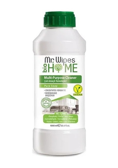 Mr. Wipes Konsantre Çok Amaçlı Temizleyici Saf Sabun Kokulu 1000 Ml