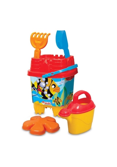 Dede Resimli Küçük Kale Kova Set (Karışık Renk) 03092