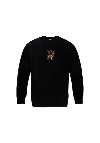 Geyik Unisex Sweatshirt Siyah