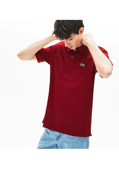 Lacoste Erkek Klasik Pike Kumaş Polo T-shirt Bordo