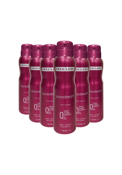 Free Love Eurodream Kadın Deodorant 6 x 150 ML