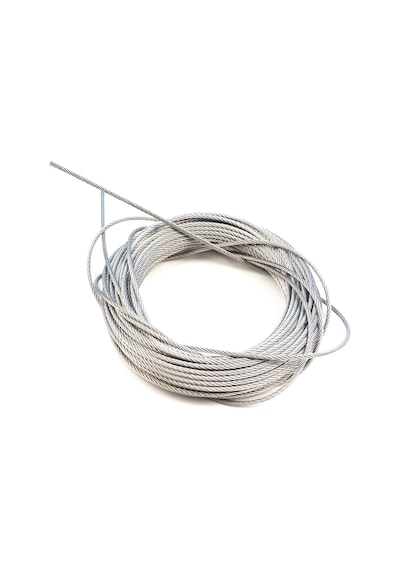 10 Metre 7x7 Çelik Tel Halat Cam Kriko Tamir Kablosu Çap:1.6 Mm Standart