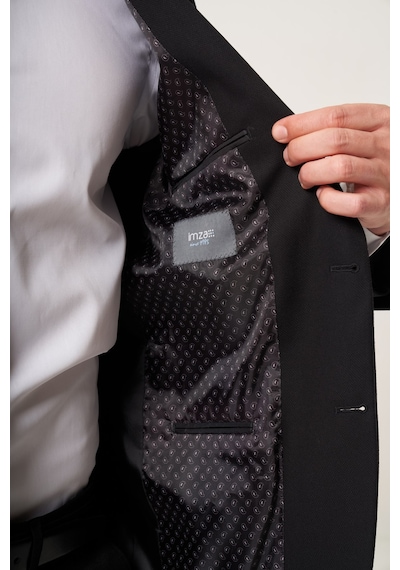 İmza Siyah Kırlangıç Yaka Tam Astar 6 Drop Slim Fit Esnek Takım Elbise 1001265162