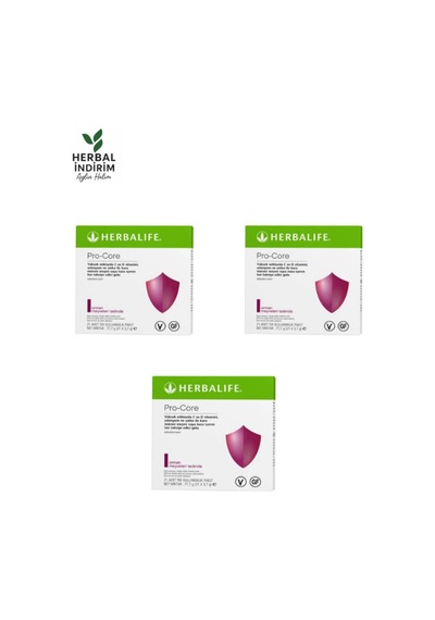 Herbalife Pro-core 3'lü Set Bağışıklığın Güçlensin Orijinal Ürün