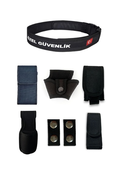 Aksoy Tactical Özel Güvenlik Yazılı Palaska Set Siyah