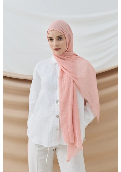 Deserto Fashion Bambu Şal Düz Renk-3538 Açık Bordo