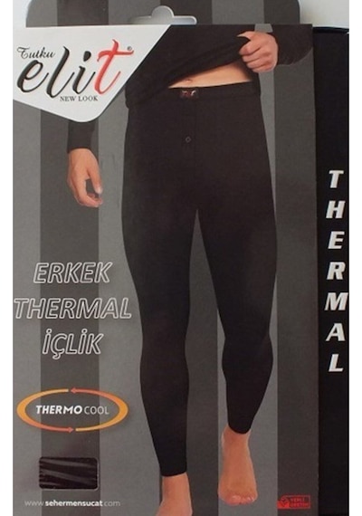Tutku Elit Erkek Siyah Termal Tayt İçlik