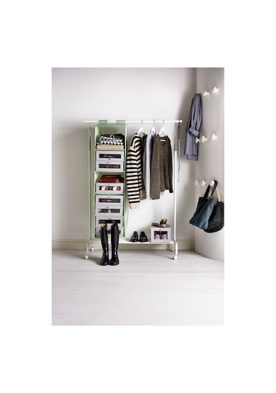 Ikea Bumerang Ahşap Elbise Askısı 8'li 43 X 1.4 Cm Beyaz