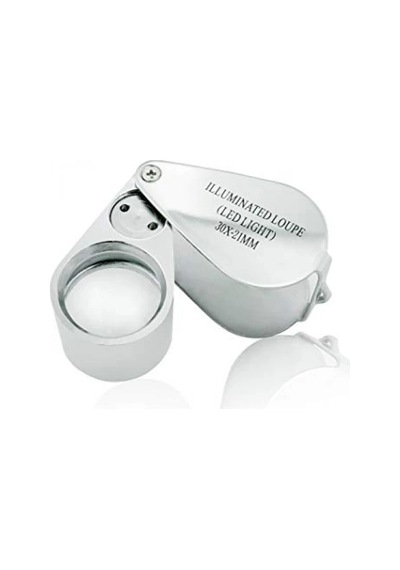Kontrol, Için Özel Kutulu Metal Işıklı Lup 30x21