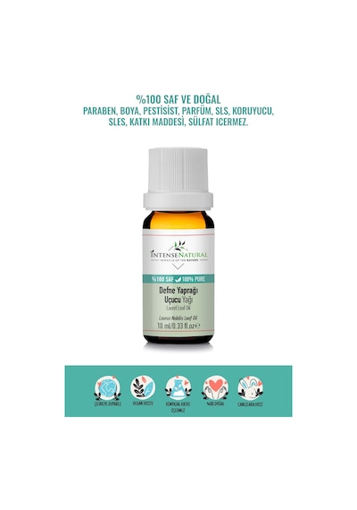 Intense Natural Defne Yaprağı Uçucu Yağı 10 ML