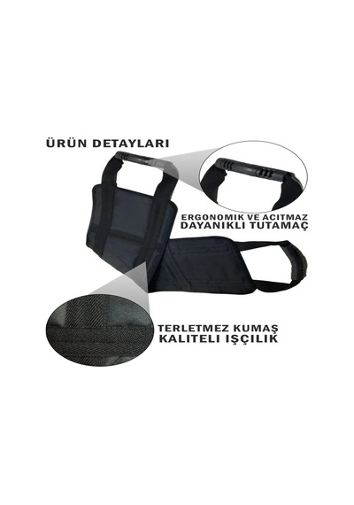 Benlife Hasta Kaldırma Kemeri Hasta Destek Aparatı - Siyah